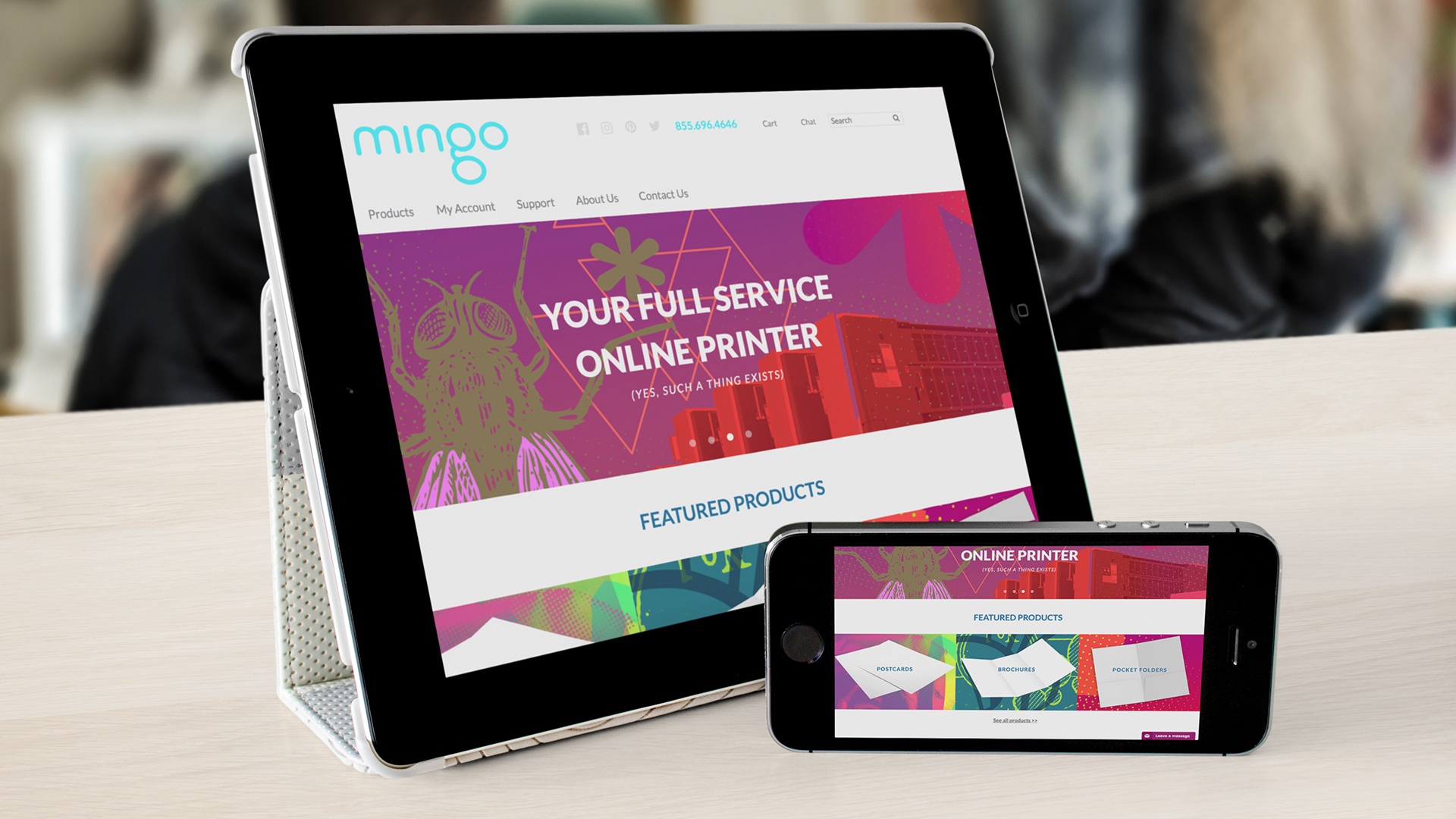 Mingo Press responsive website