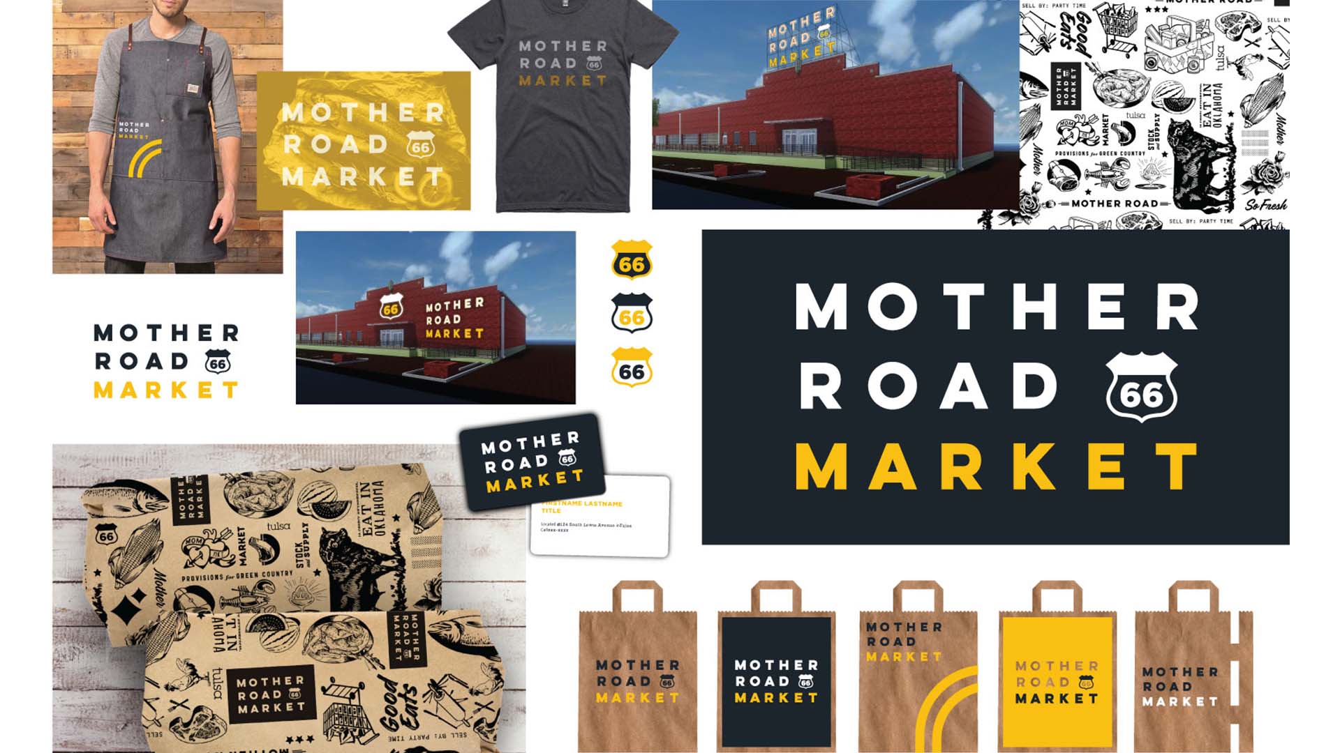 Branding and creative for Mother Road Market in Tulsa, Oklahoma