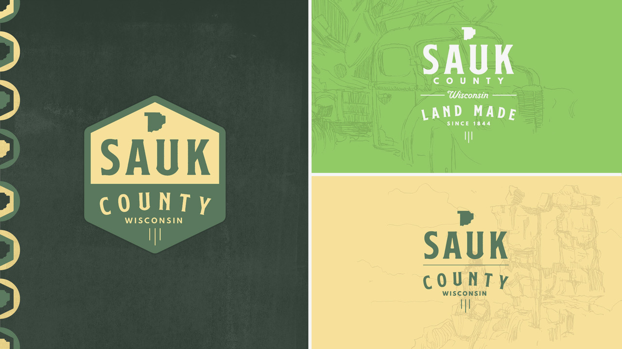 Sauk County logos and graphics